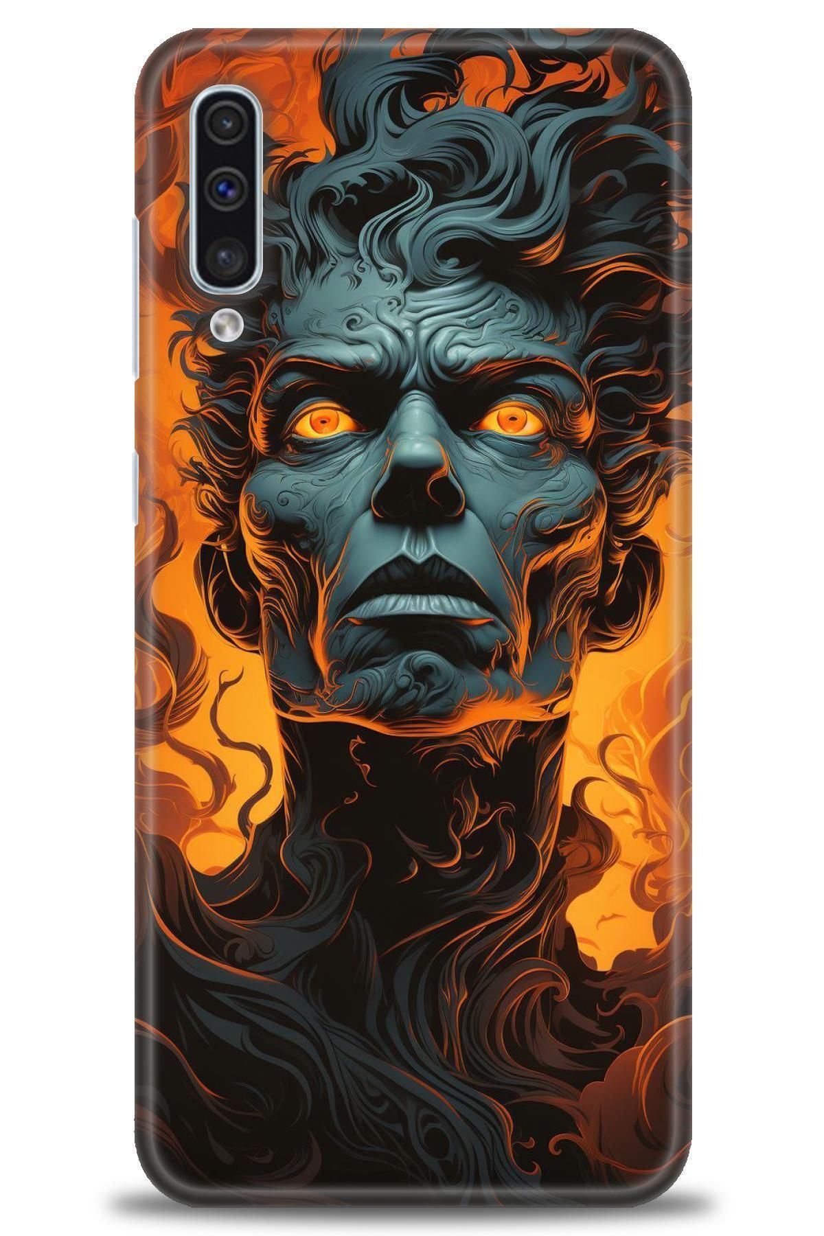 CooperTech Samsung Galaxy A30S İle Uyumlu HD Baskılı Desenli Silikon Kılıf - 566