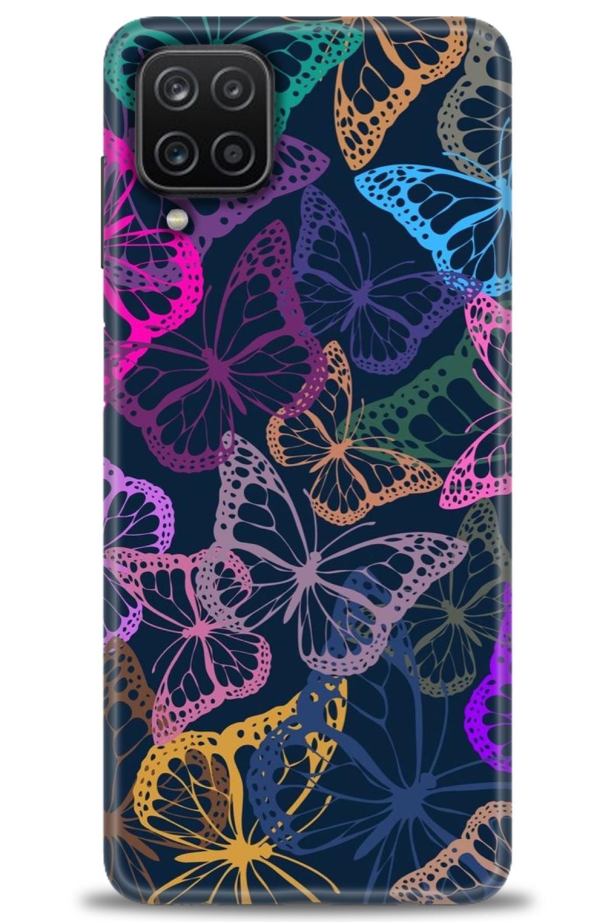 CooperTech Samsung Galaxy A12 İle Uyumlu HD Baskılı Desenli Silikon Kılıf - 818
