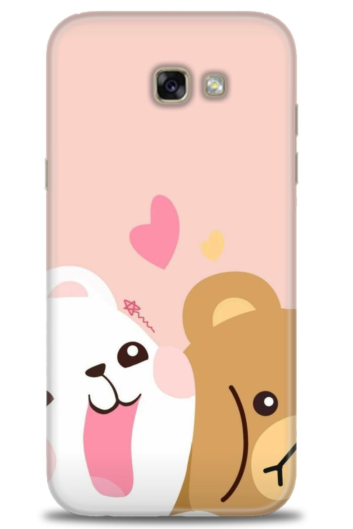 CooperTech Samsung Galaxy A7 2017 İle Uyumlu HD Baskılı Desenli Silikon Kılıf - 35