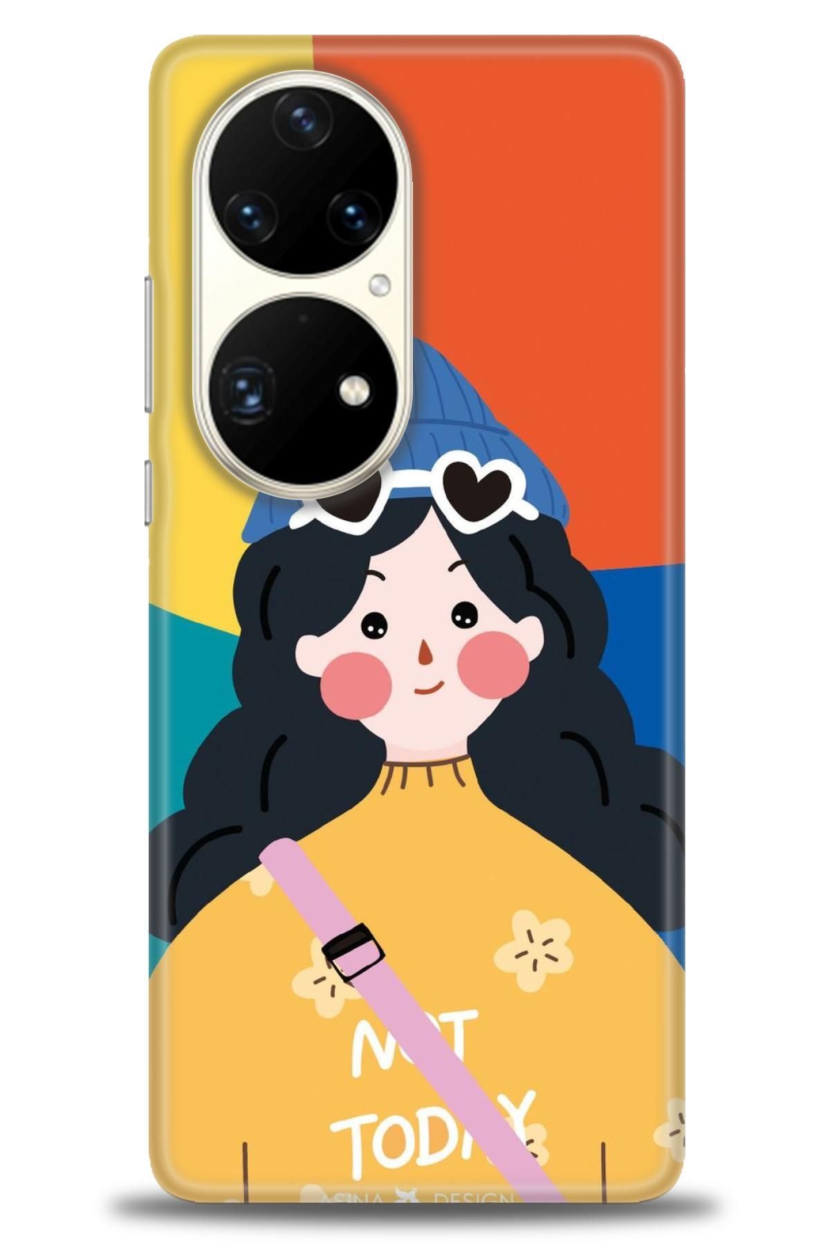 CooperTech Huawei P50 Pro İle Uyumlu HD Baskılı Silikon Kılıf - 791