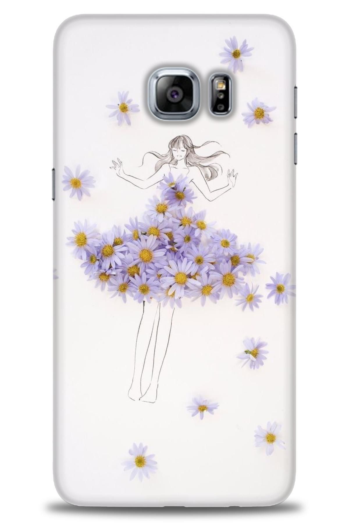 CooperTech Samsung Galaxy S6 Edge Plus İle Uyumlu HD Baskılı Desenli Silikon Kılıf - 737