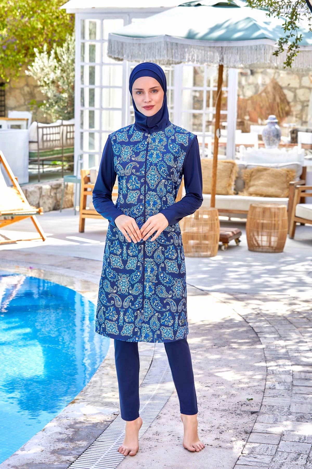 Moda Şahsenem 8242 Kadın Mary Tam Tesettür Mayo