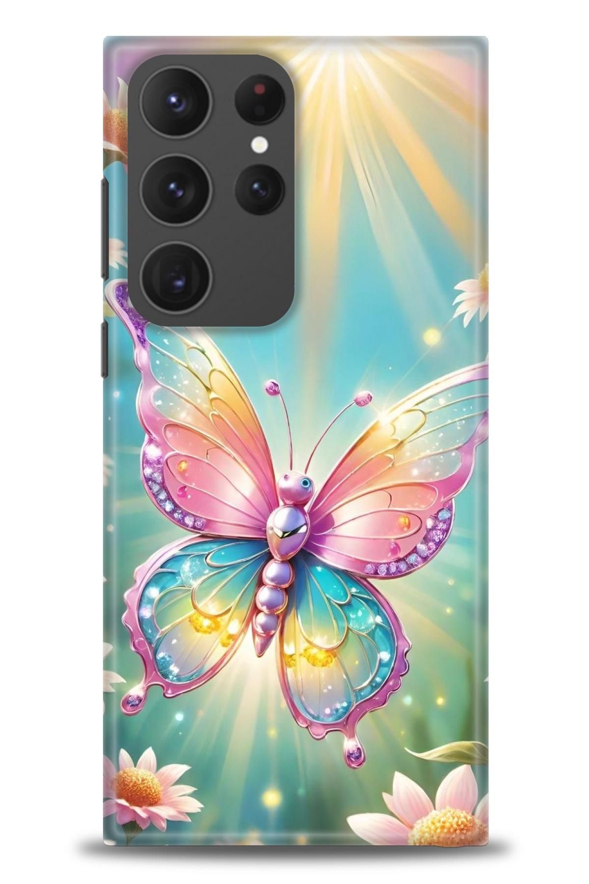 CooperTech Samsung Galaxy S23 Ultra İle Uyumlu HD Baskılı Desenli Silikon Kılıf - 188