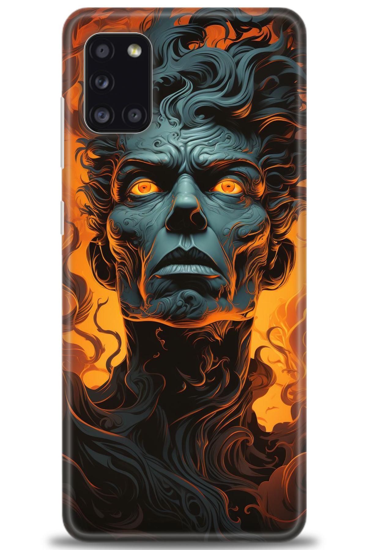 CooperTech Samsung Galaxy A31 İle Uyumlu HD Baskılı Desenli Silikon Kılıf - 566