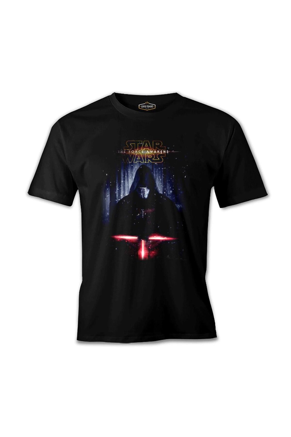 Lord T-Shirt Star Wars - The Force Awakens 9 Siyah Erkek Tshirt
