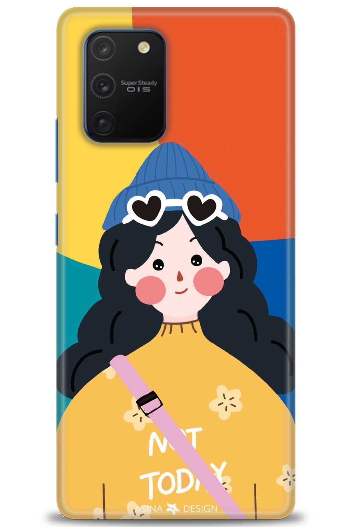 CooperTech Samsung Galaxy A91 İle Uyumlu HD Baskılı Desenli Silikon Kılıf - 791