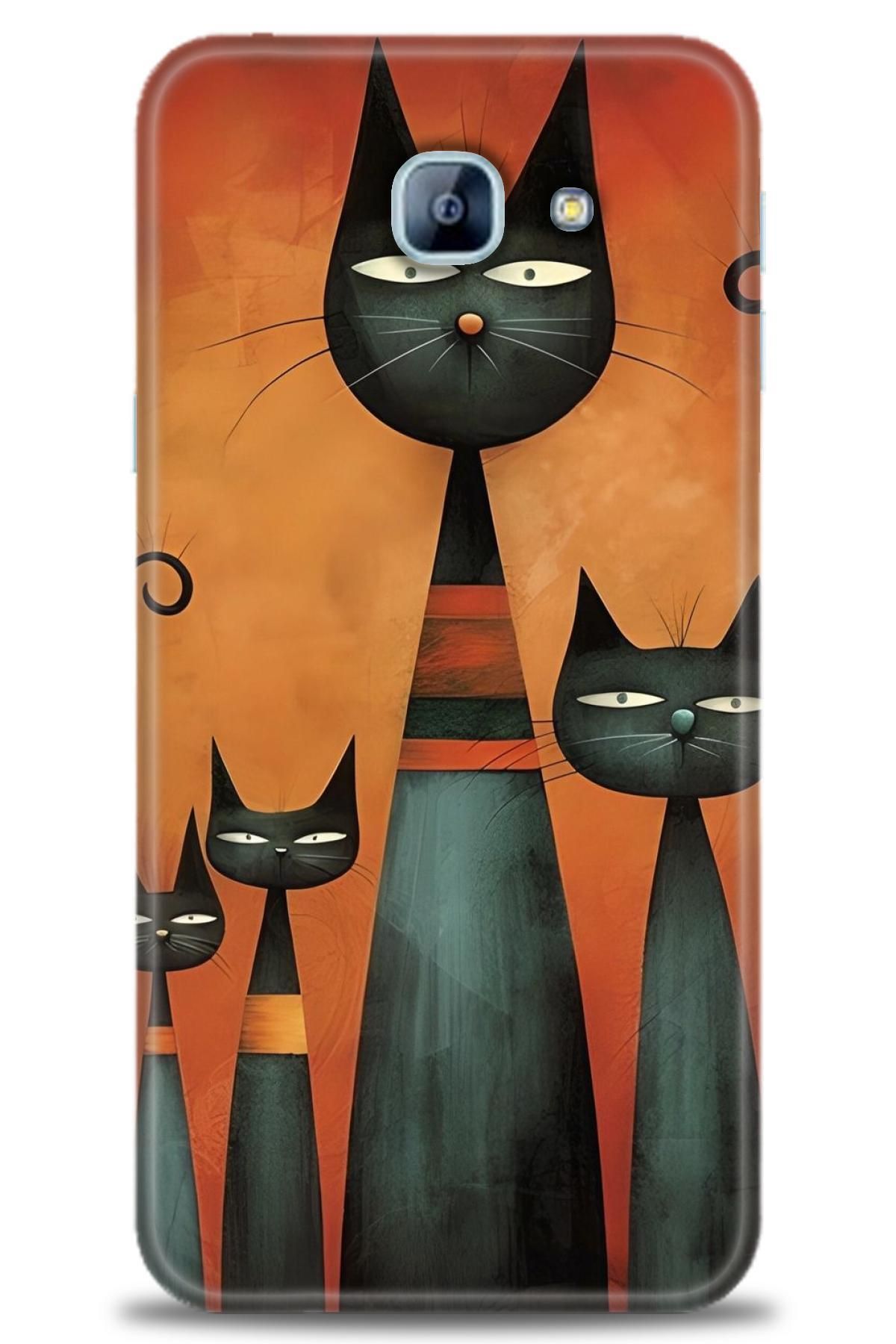 CooperTech Samsung Galaxy A8 2016 İle Uyumlu HD Baskılı Desenli Silikon Kılıf - 304