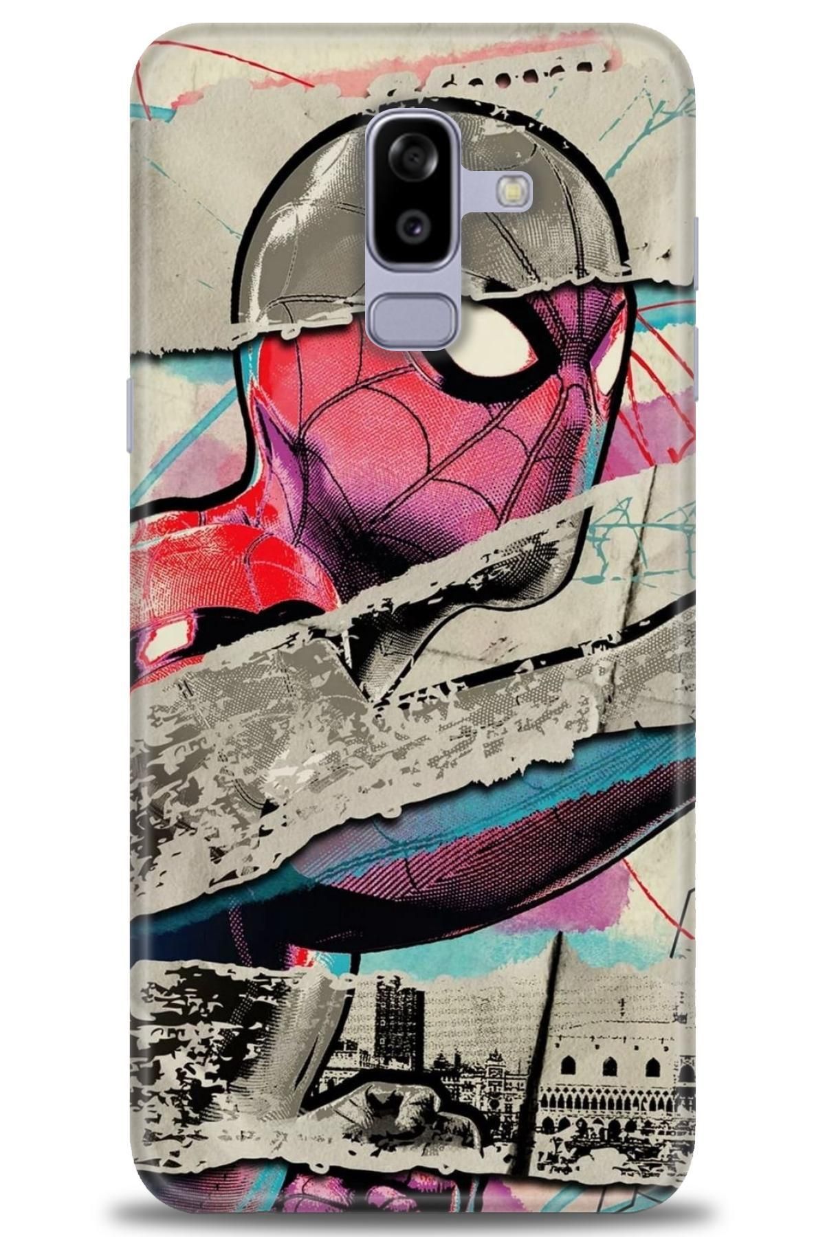 CooperTech Samsung Galaxy A6 Plus 2018 İle Uyumlu HD Baskılı Desenli Silikon Kılıf - 232