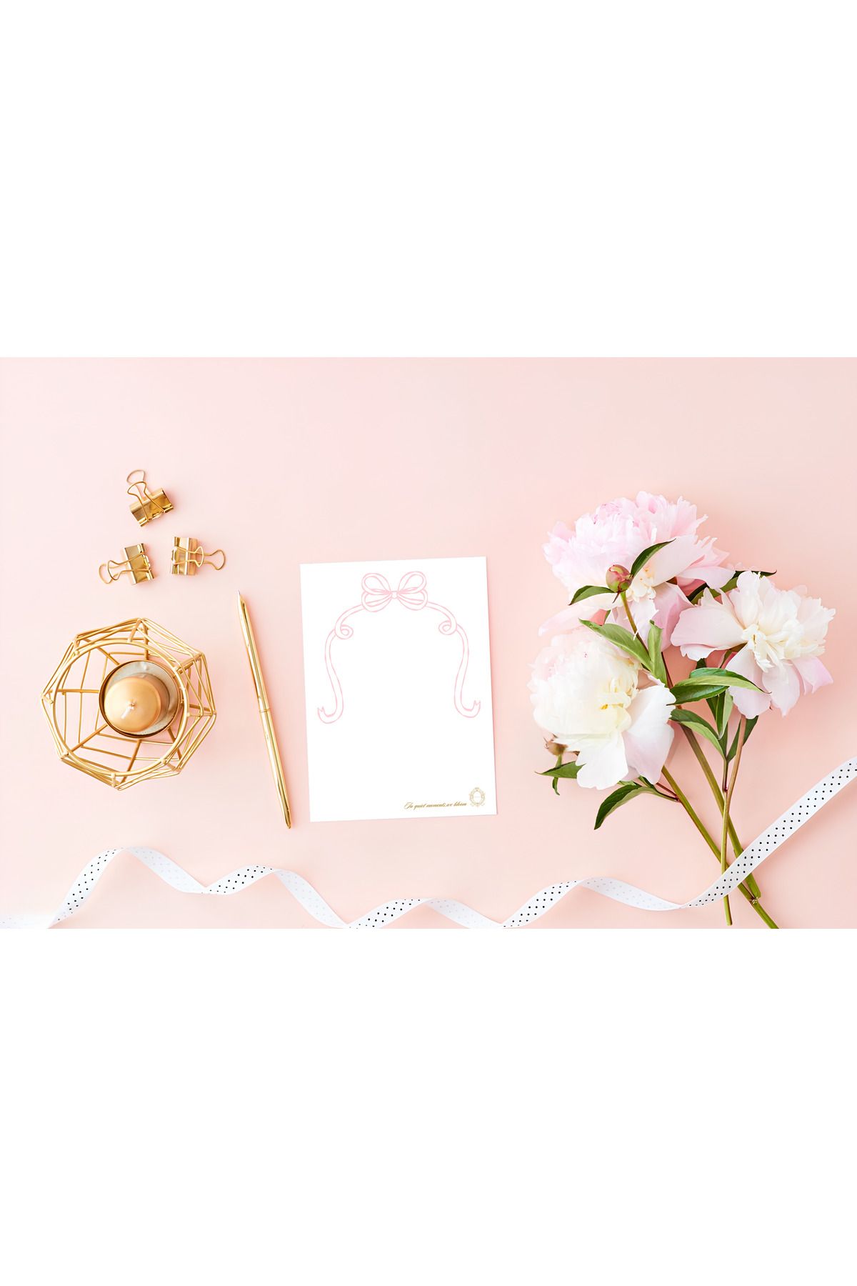 Notepad-A5 Notepad Note Paper with Bow Detail, Stylish Pink Notepad 2