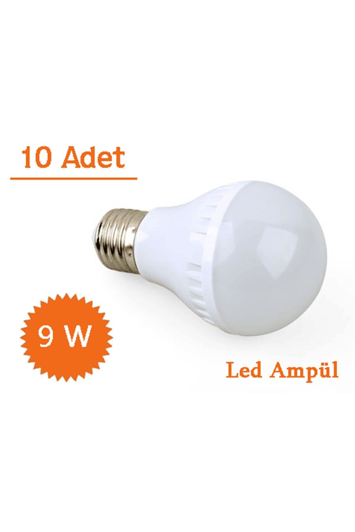 Biomak 9W Enerji Tasarruflu Led Ampul 10 Adet