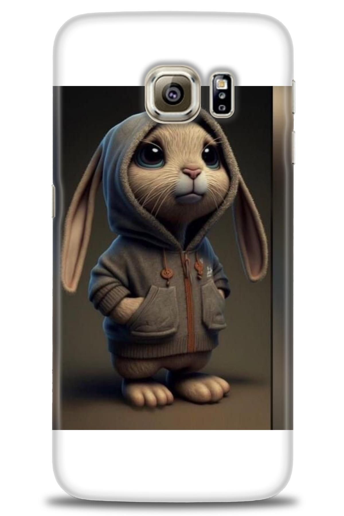 CooperTech Samsung Galaxy S6 Edge İle Uyumlu HD Baskılı Desenli Silikon Kılıf - 331