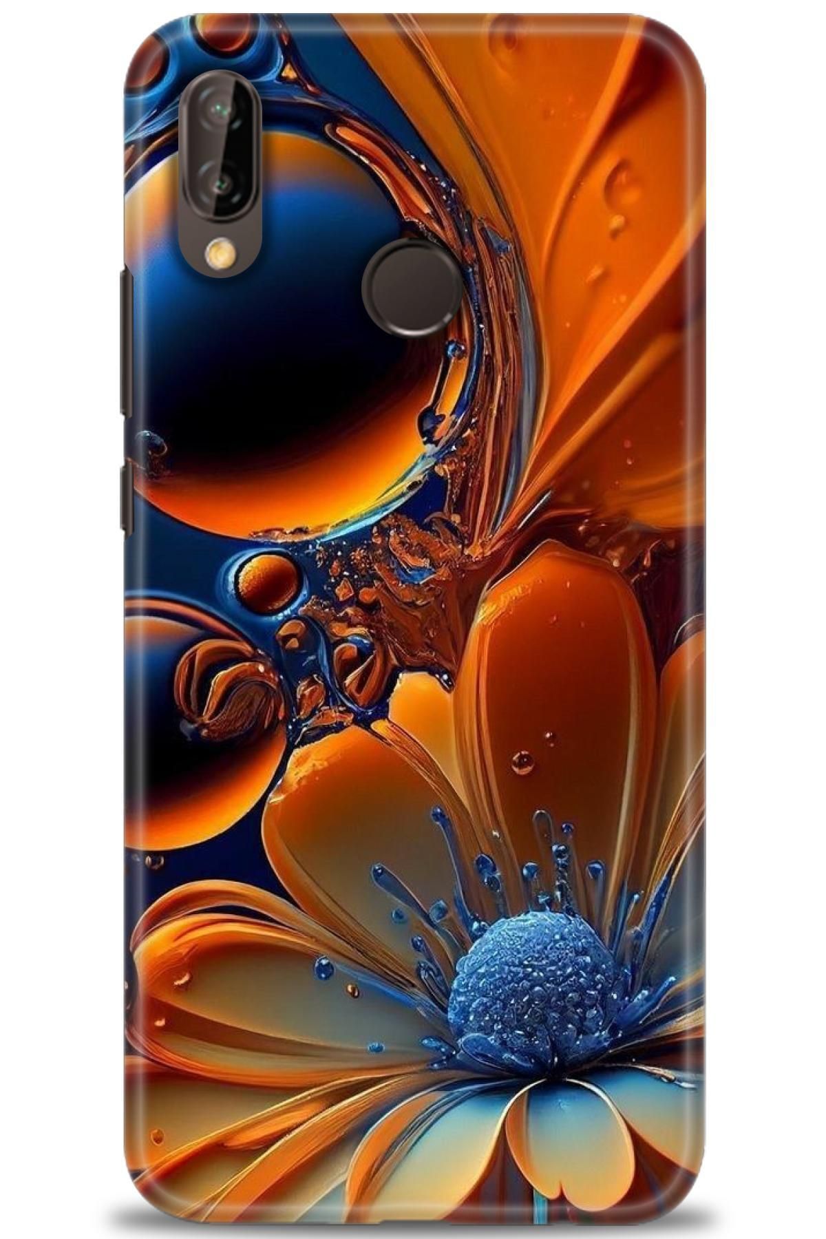 CooperTech Huawei P20 Lite İle Uyumlu HD Baskılı Silikon Kılıf - 360