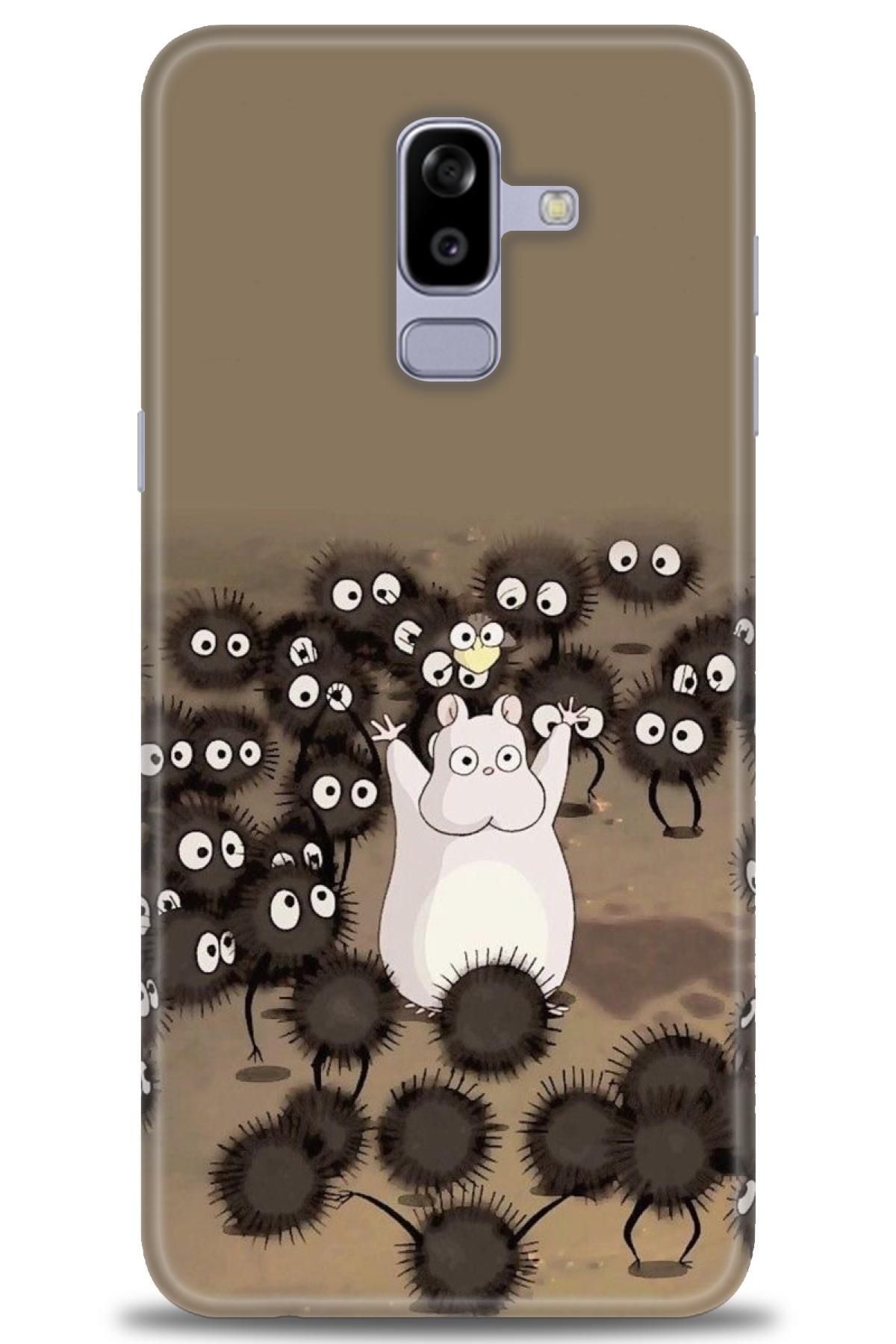 CooperTech Samsung Galaxy J8 İle Uyumlu HD Baskılı Desenli Silikon Kılıf - 133