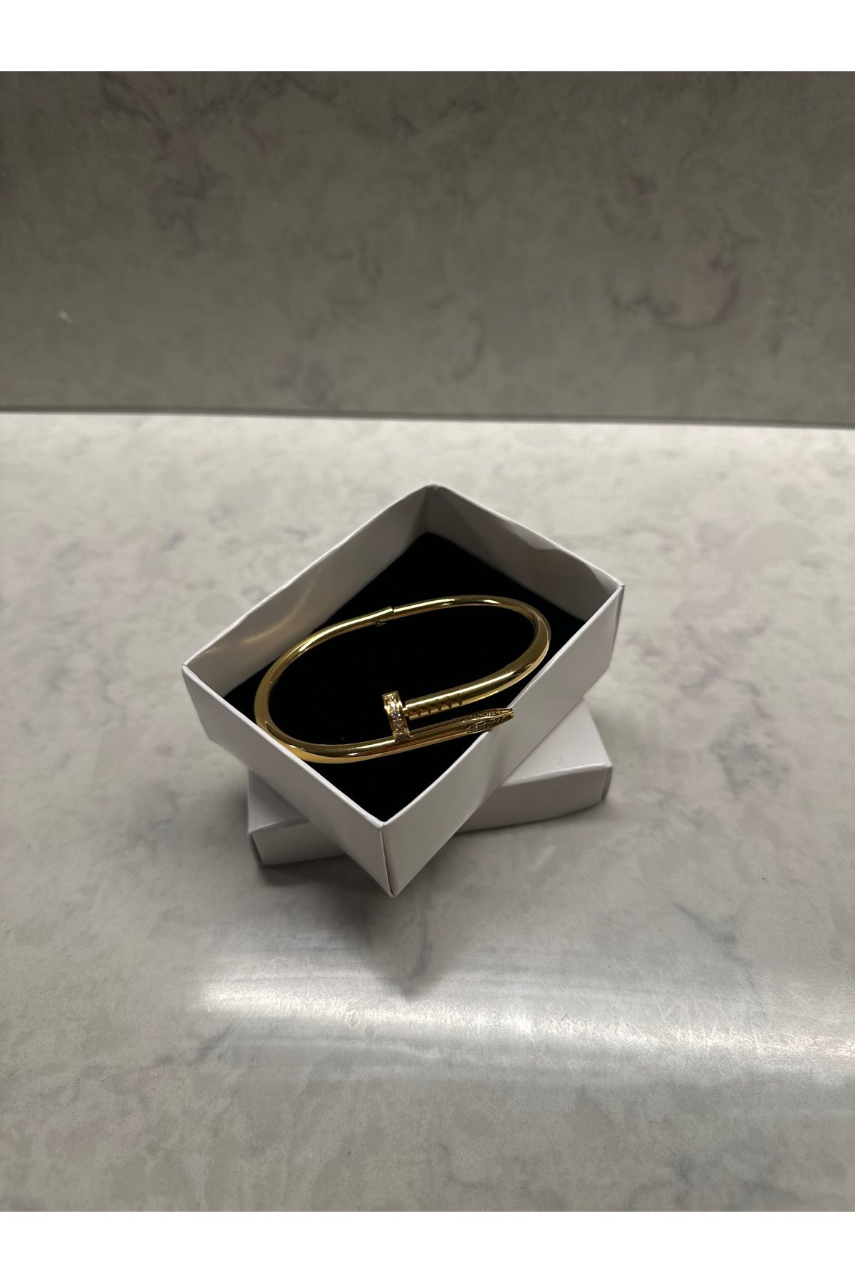 Shop west Çelik-Çivi Model Bileklik Gold