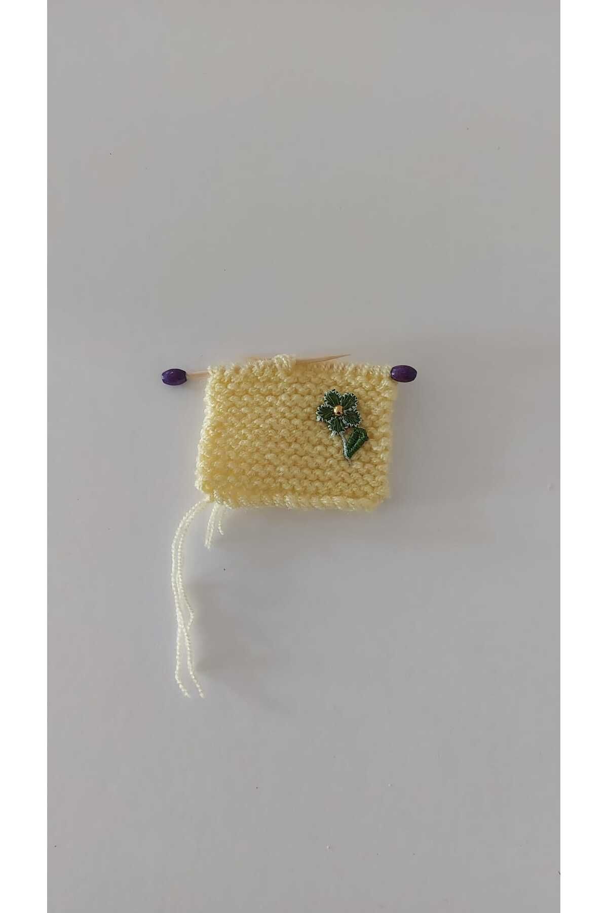 GiftlandCollection GiftLand Sarı El Örgüsü Minyatür Magnet