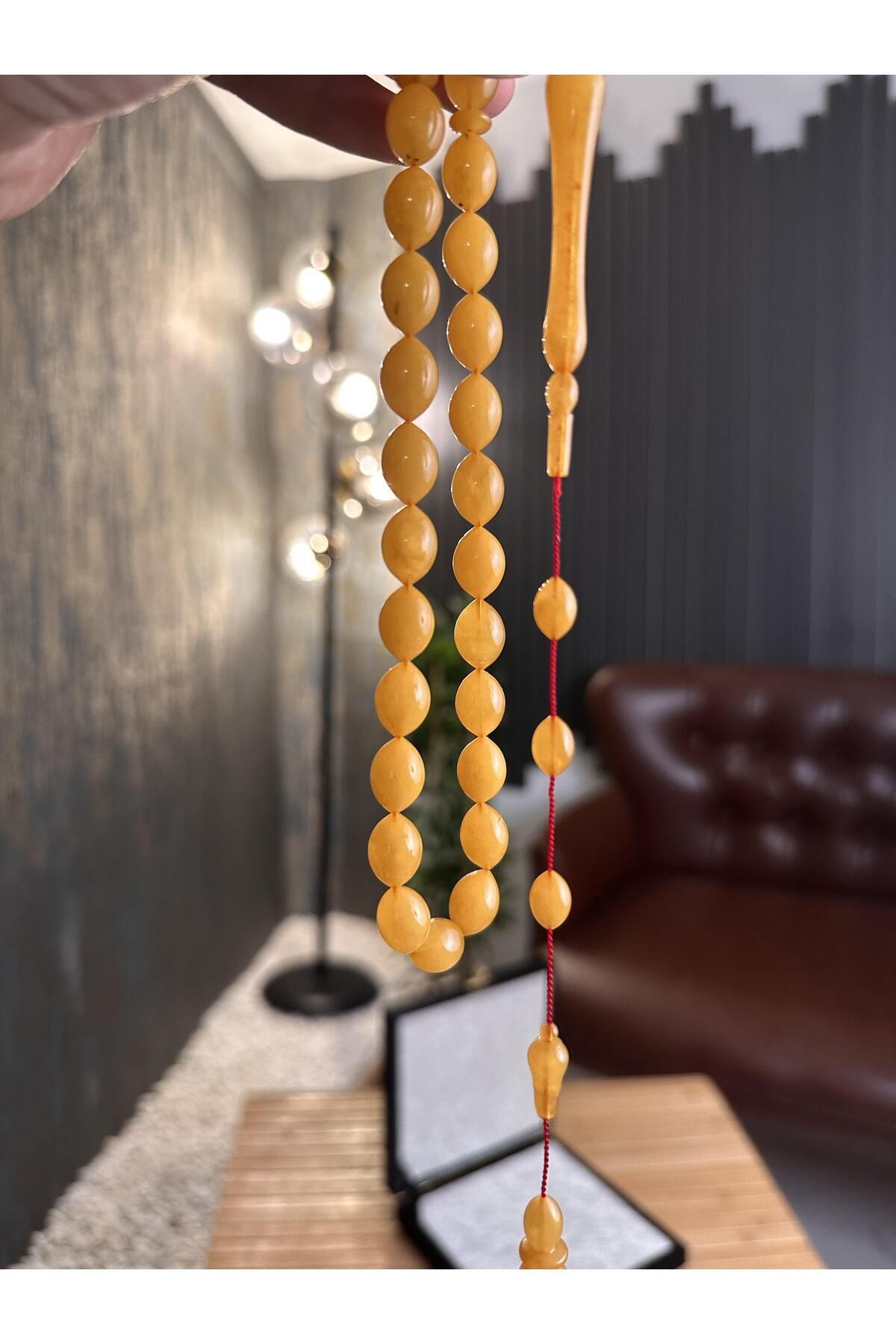 dergah tesbih-Üstad Şevket Canpolat High End Drop Amber 3
