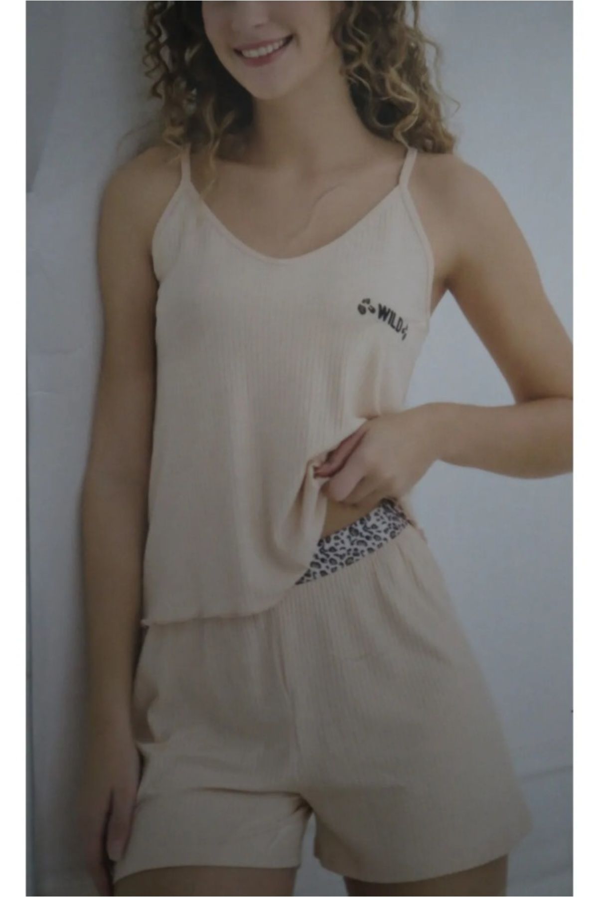 Miss Nilens KAŞKORSE ŞORTLU PİJAMA TAKIMI