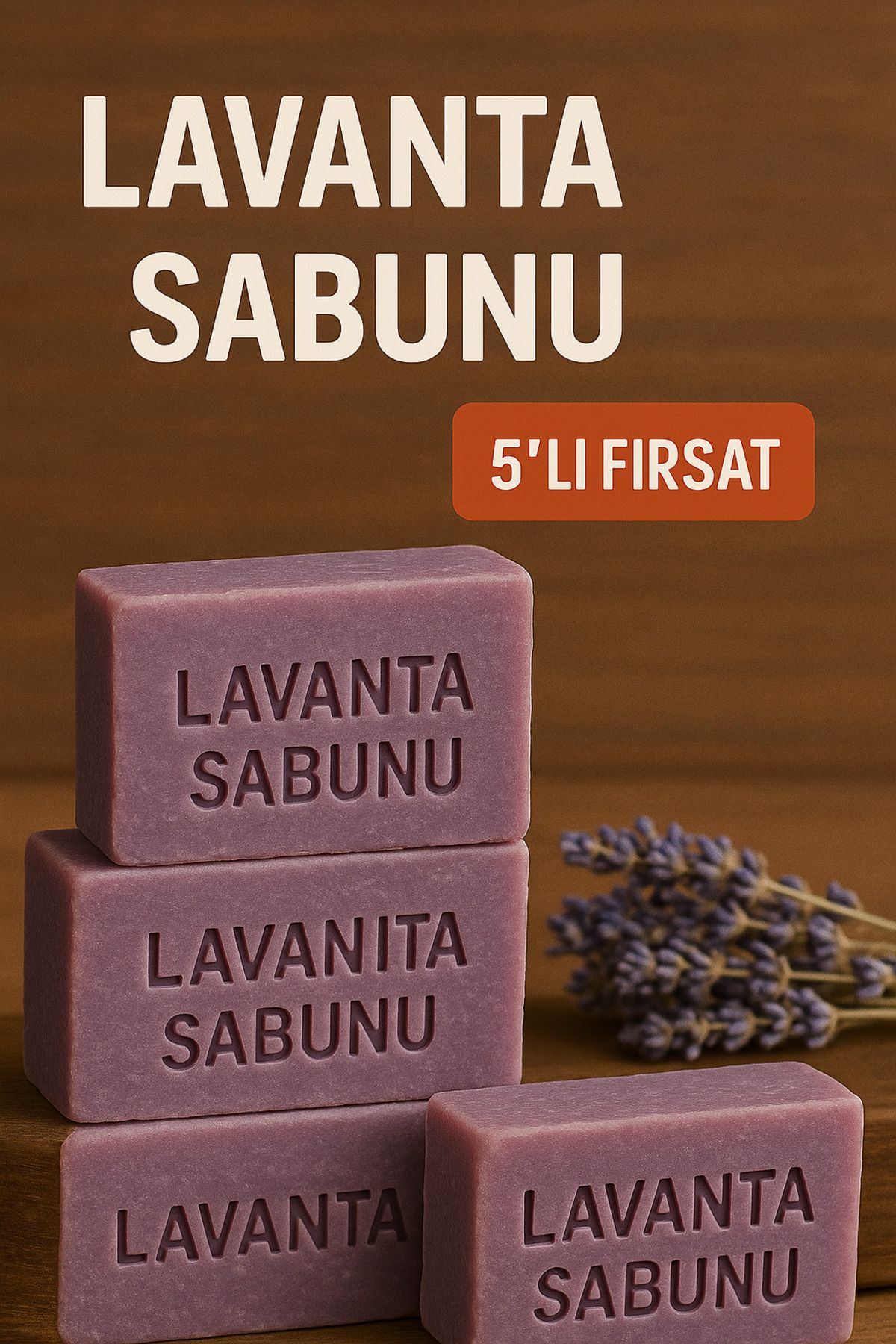 collazer Doğal El Yapımı Lavanta Sabunu 5'li
