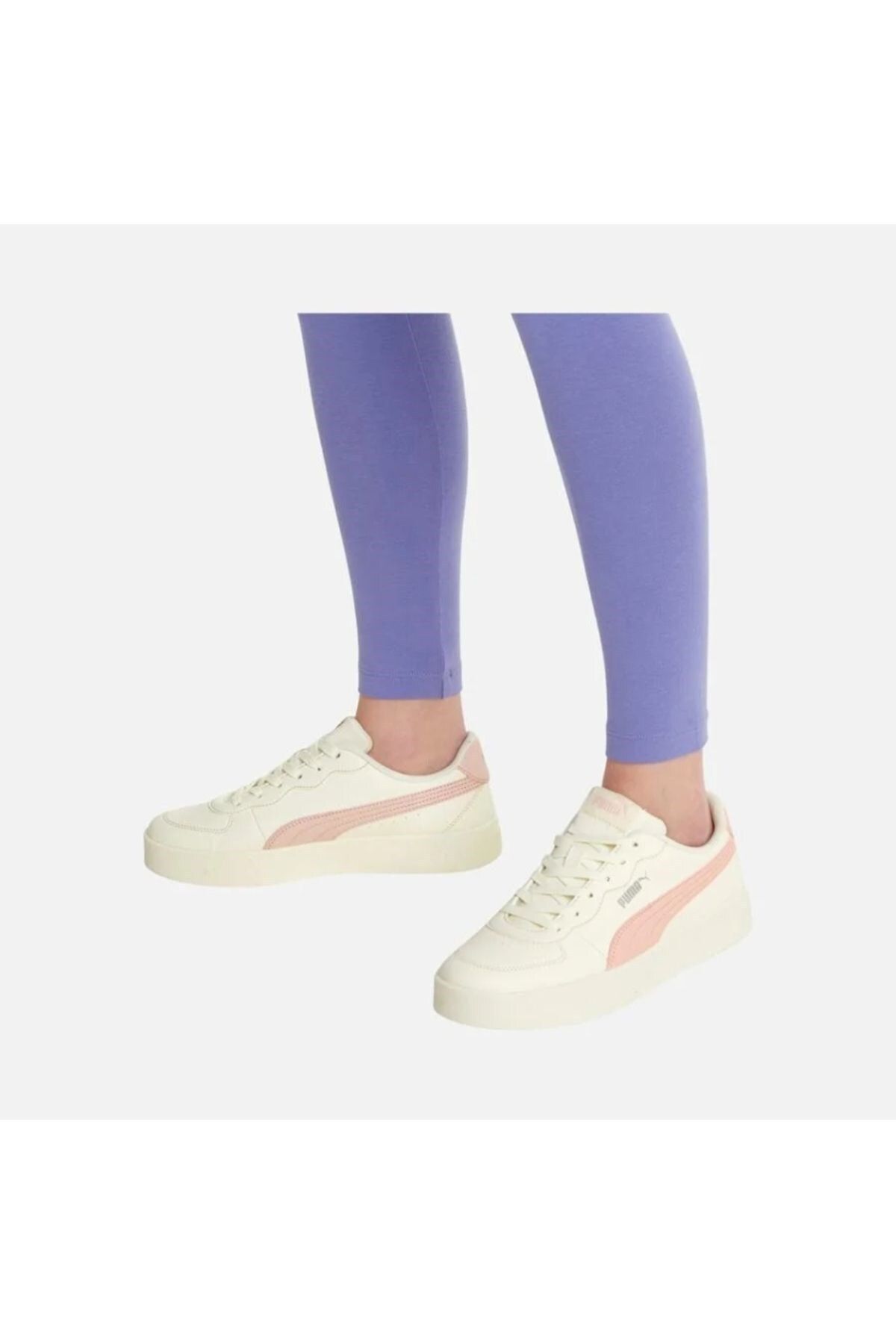 Puma Günlük Comfort Taban Bağcıklı Spor Ayakkabı Kadın Sneaker Ekru/Pembe