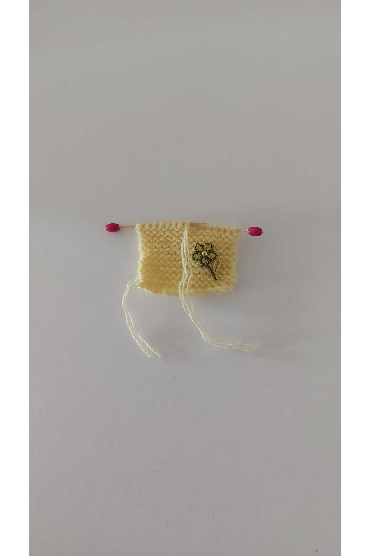 GiftlandCollection GiftLand Sarı El Örgüsü Minyatür Magnet
