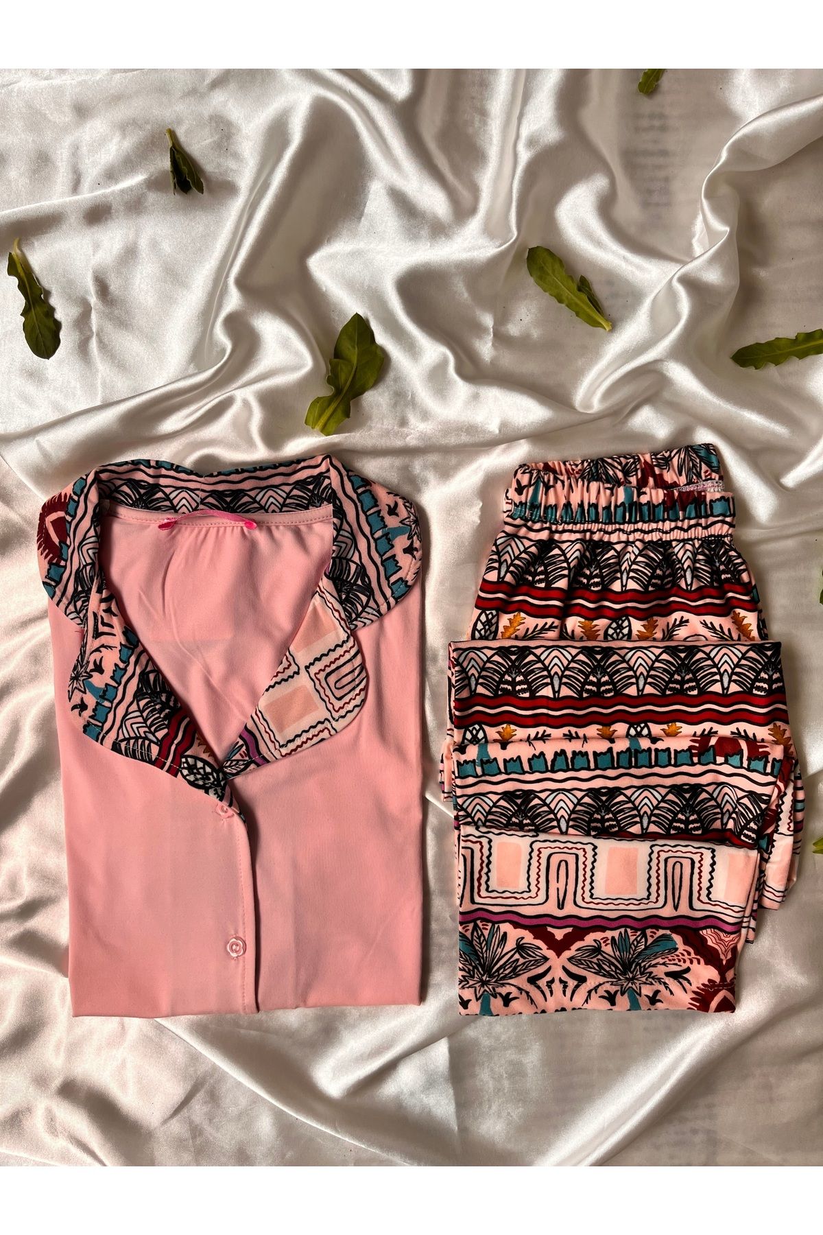beshineunderwear Sahara Pink Penye Pijama Takımı