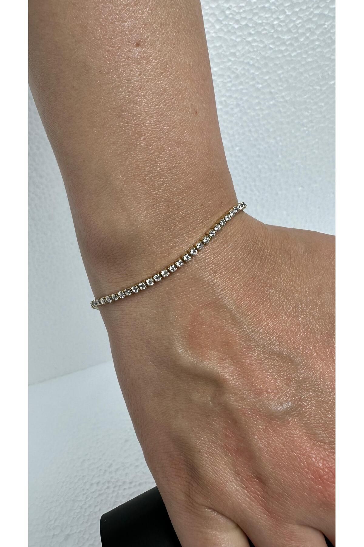 Butik Çelik Taşlı Xuping Bileklik