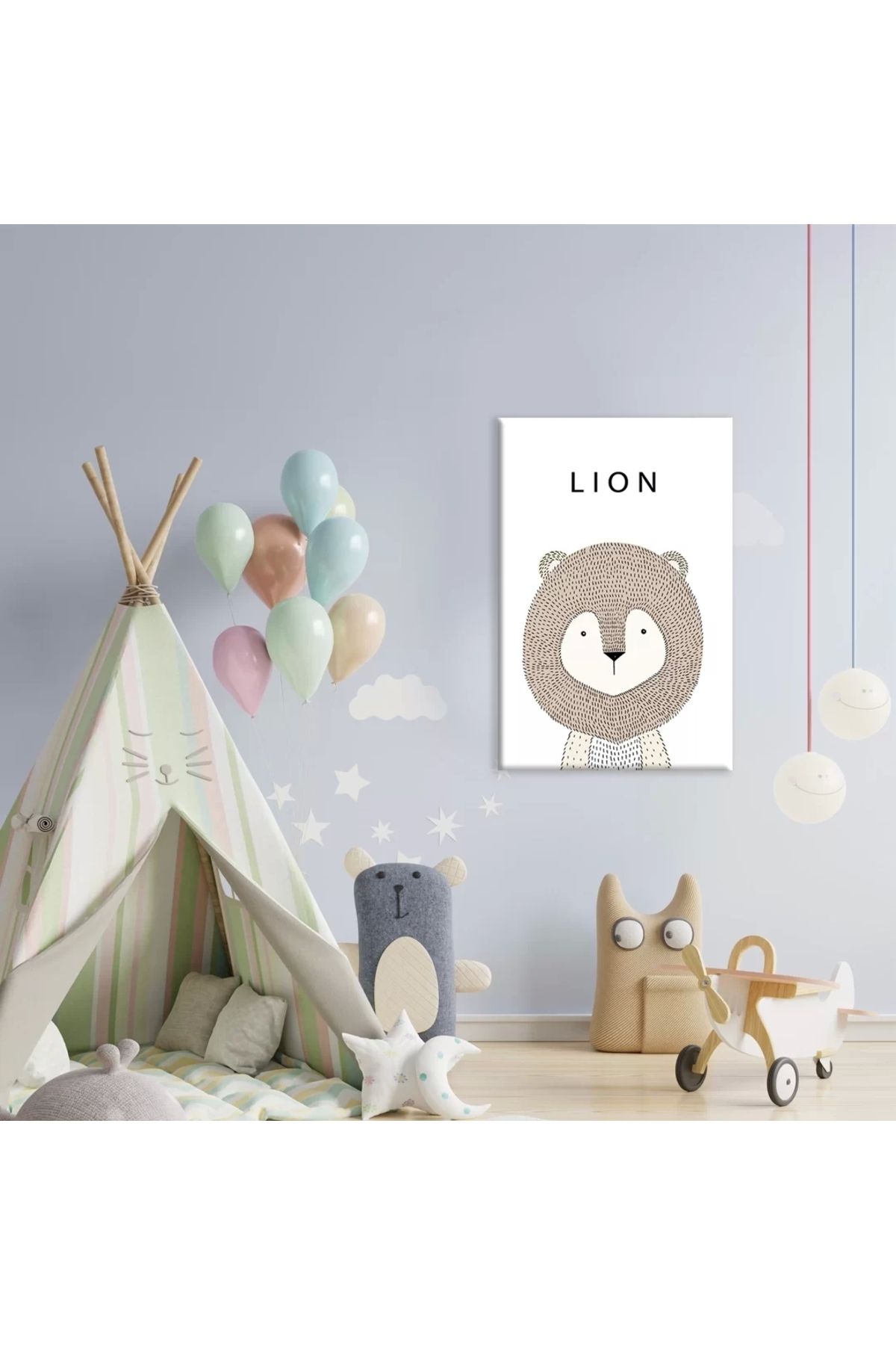 VOGLOO Minik Aslan Kanvas Tablo