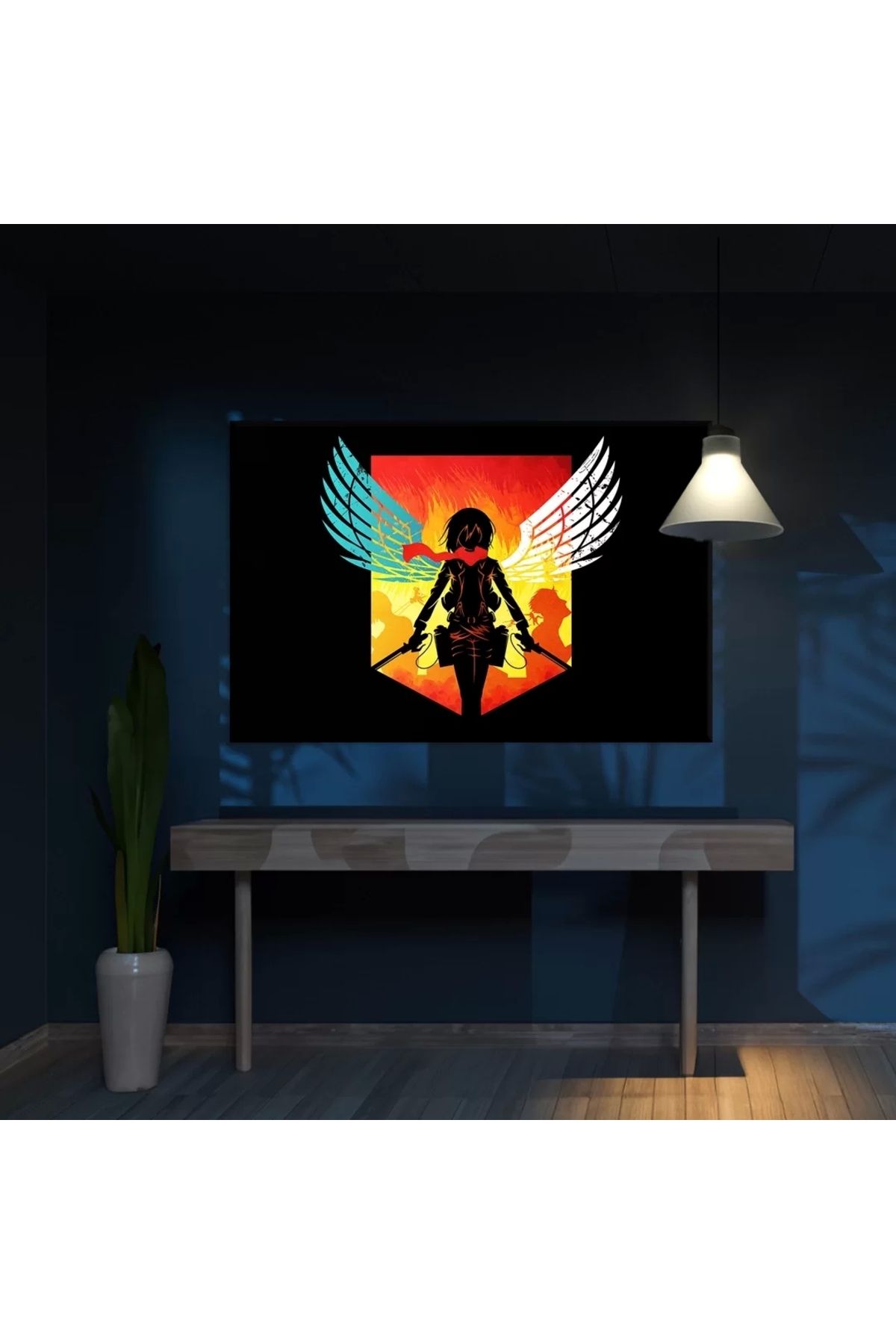 VOGLOO Attack On Titan Logo Kanvas Tablo