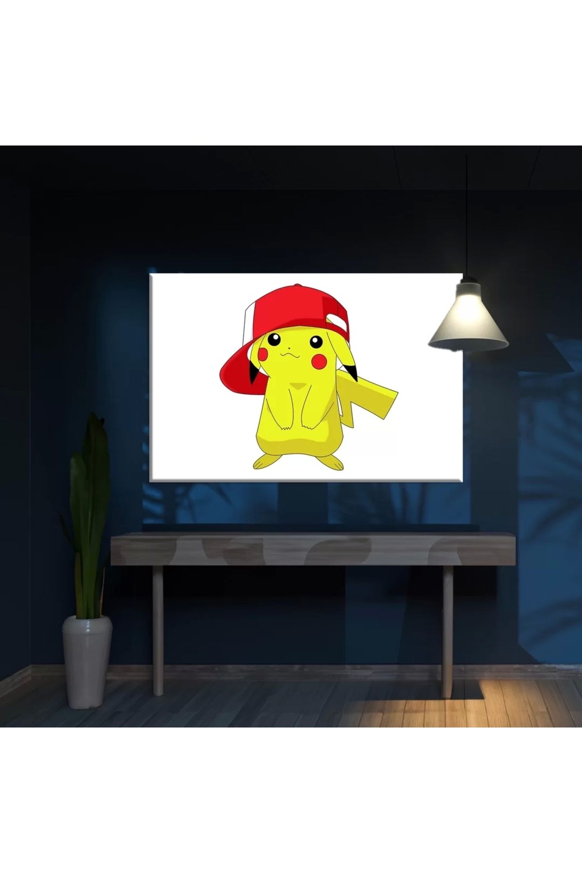 VOGLOO Şapkalı Pikachu Kanvas Tablo