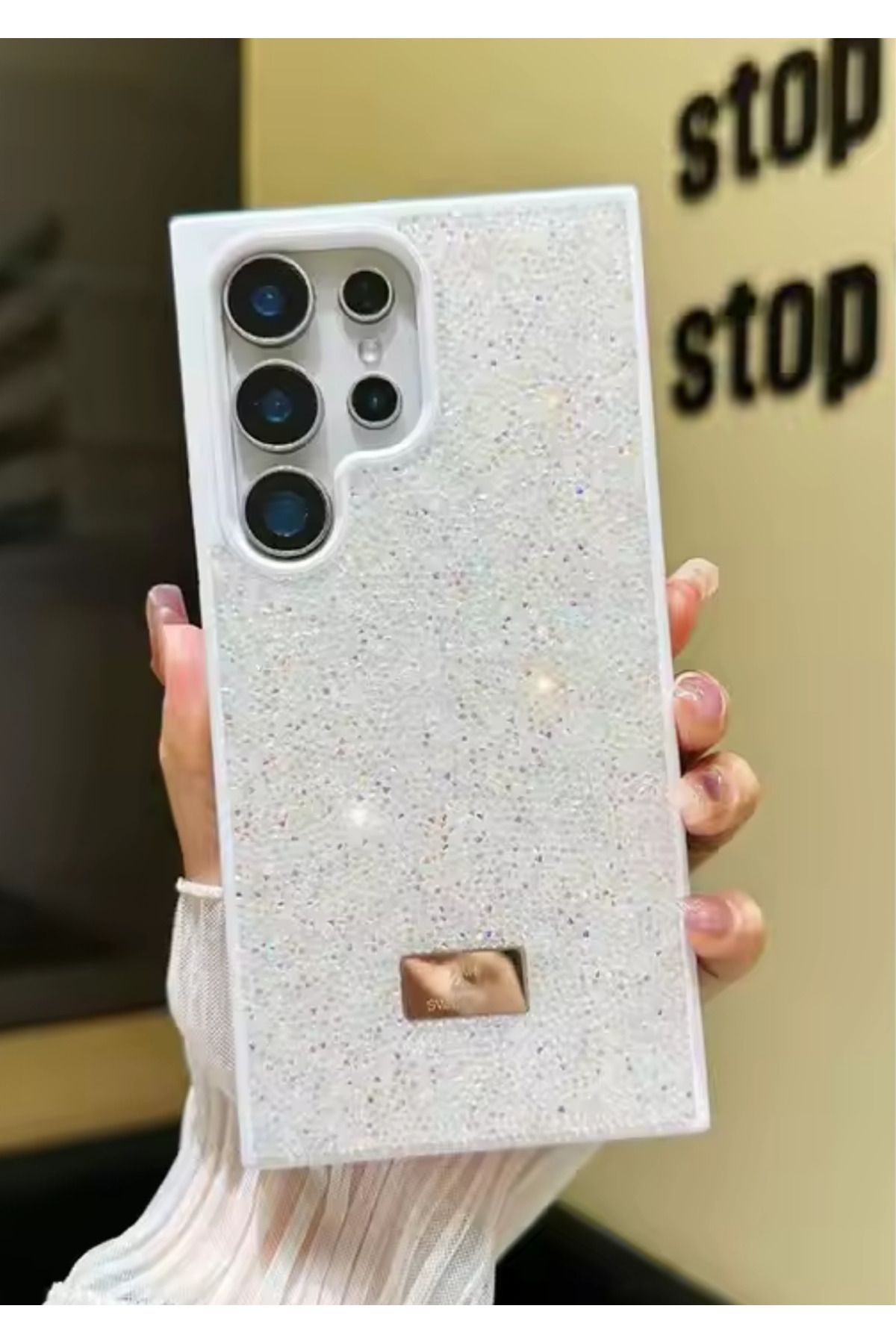 BCASE Samsung S25 Ultra Taşlı Kılıf Parlak Elmas Tasarım Lüx