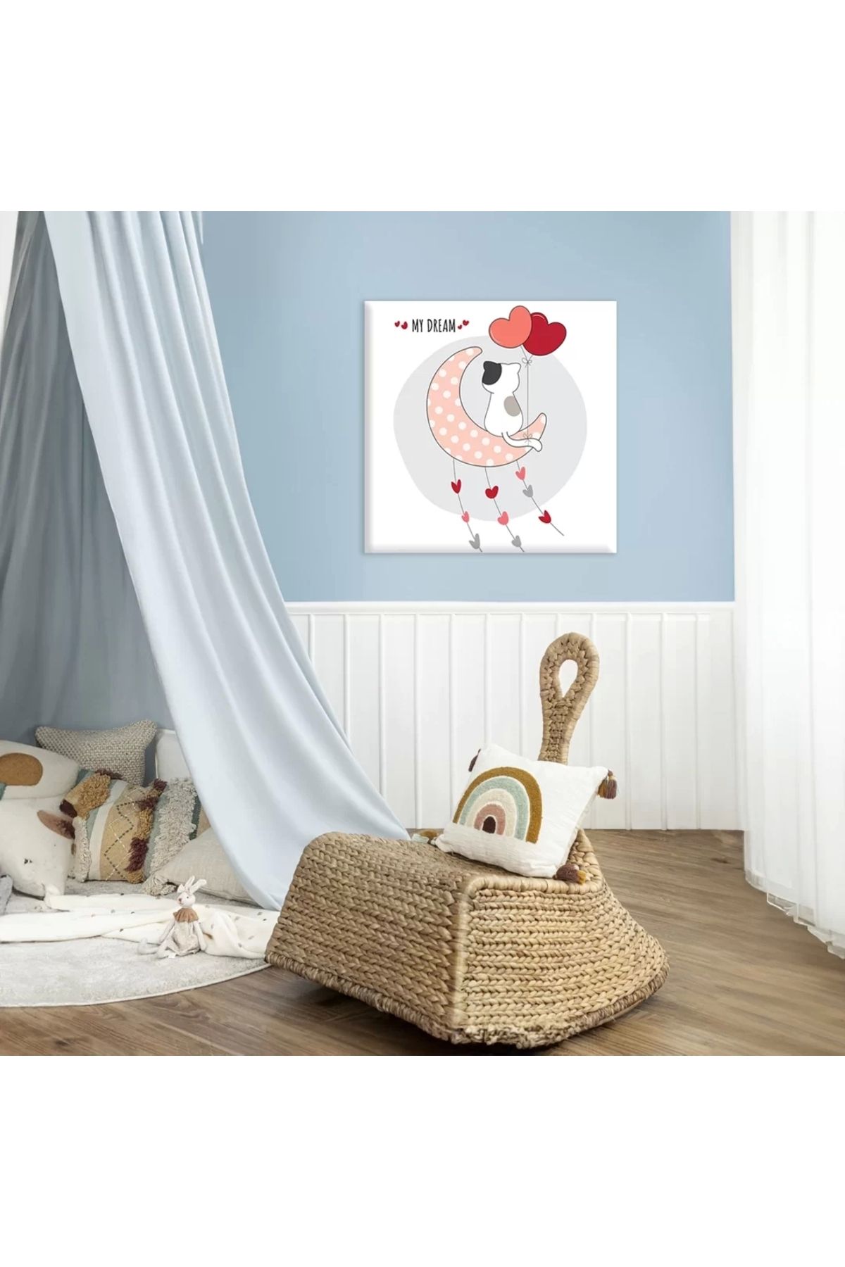 VOGLOO Ayda Kedi Kanvas Tablo