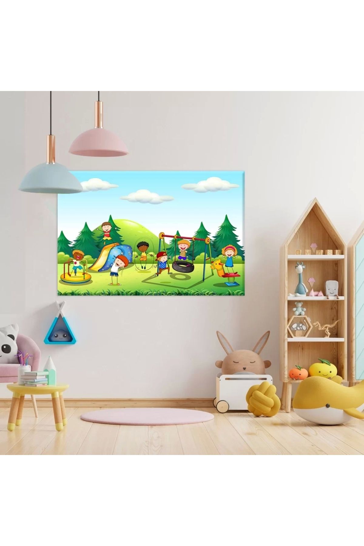 VOGLOO Çocuklar Oyun Parkı Kanvas Tablo