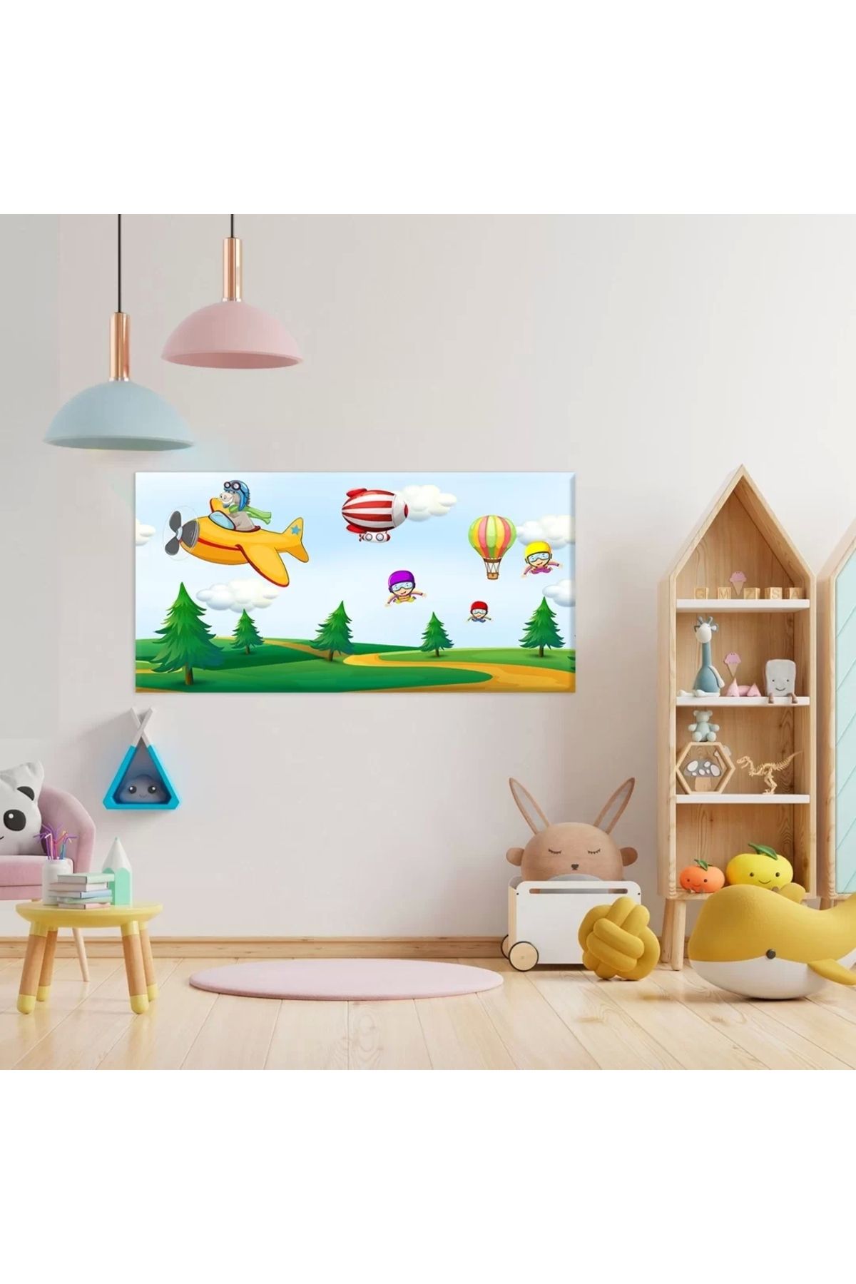 VOGLOO Uçan Kahraman Kanvas Tablo