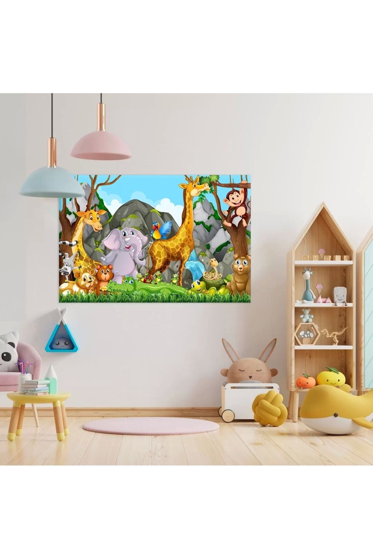 VOGLOO Orman Hayvanları Parkı Kanvas Tablo