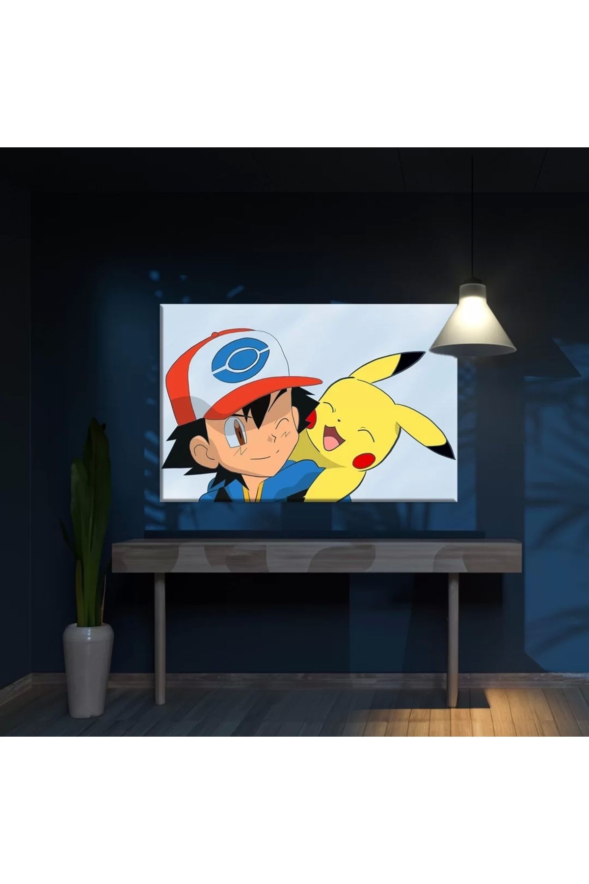VOGLOO Ash ve Pikachu Kanvas Tablo