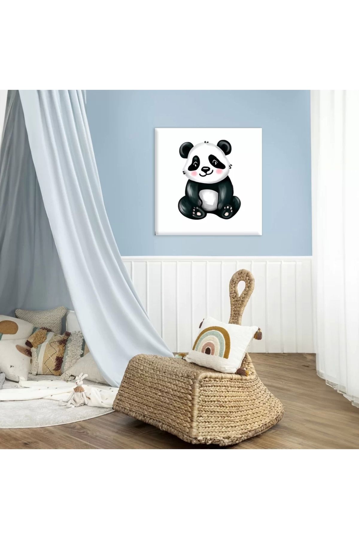 VOGLOO Oyun Zamanı Panda Kanvas Tablo