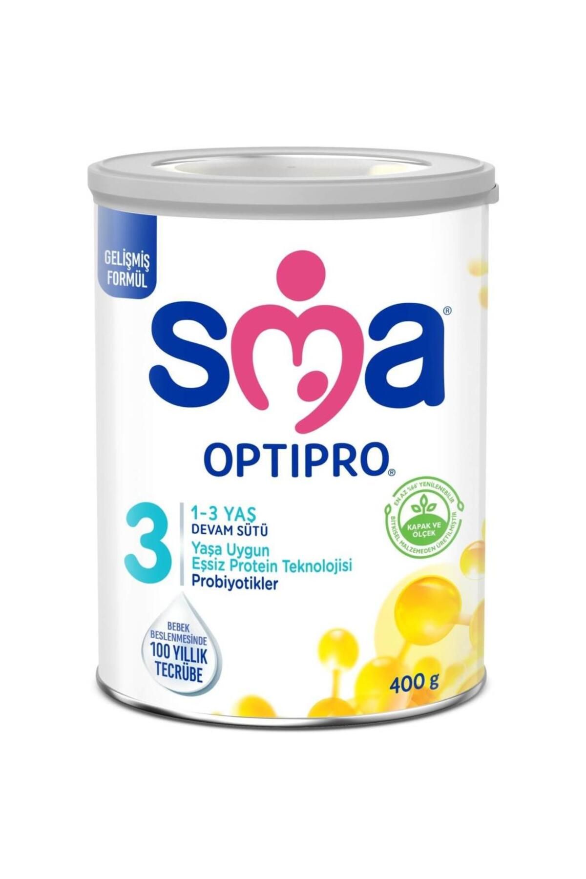 ÖYKÜ VE YİĞİT SMA Optipro Probiyotik 3 Bebek Devam Sütü 1-3 Yaş 400 Gr