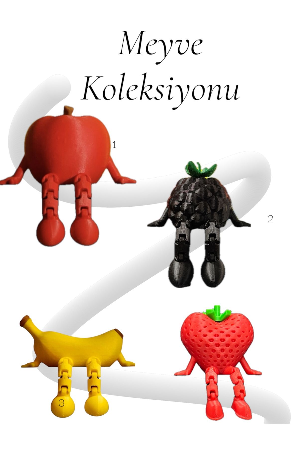 GÖKTAŞ Dekoratif Meyve Köşesi 4’lü set Biblo