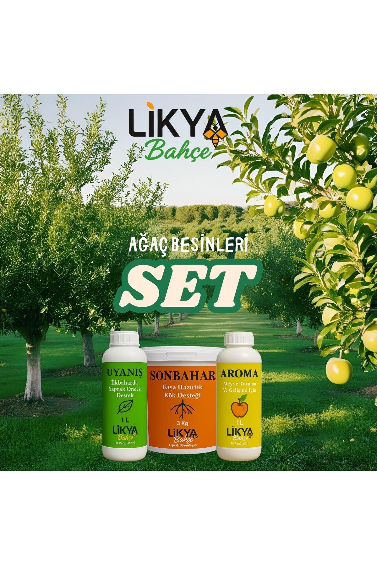 LİKYA BAHÇE Ağaç Besinleri Seti / Ağaç Bakım Seti