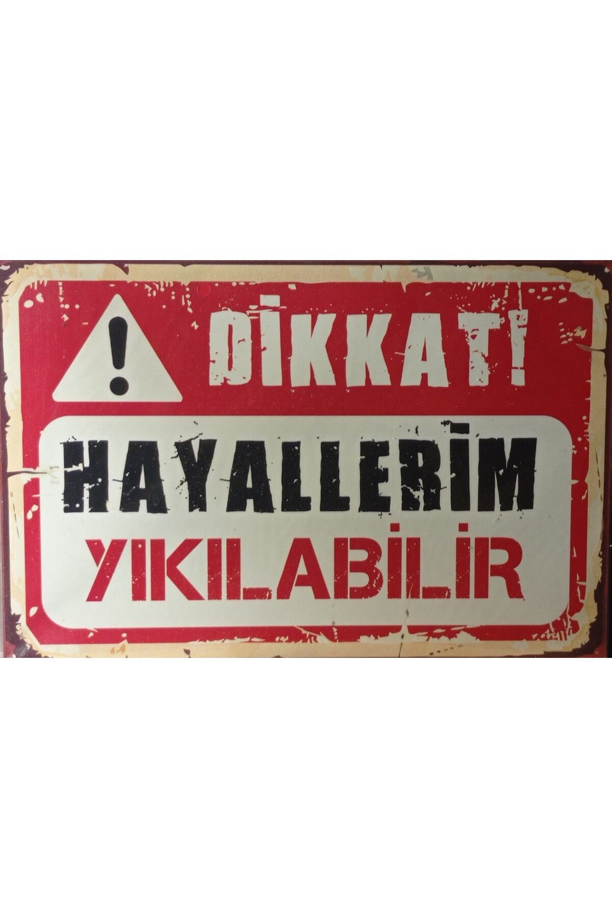 Haki Alışveriş Dünyası Tablo MDF 20x30 cm