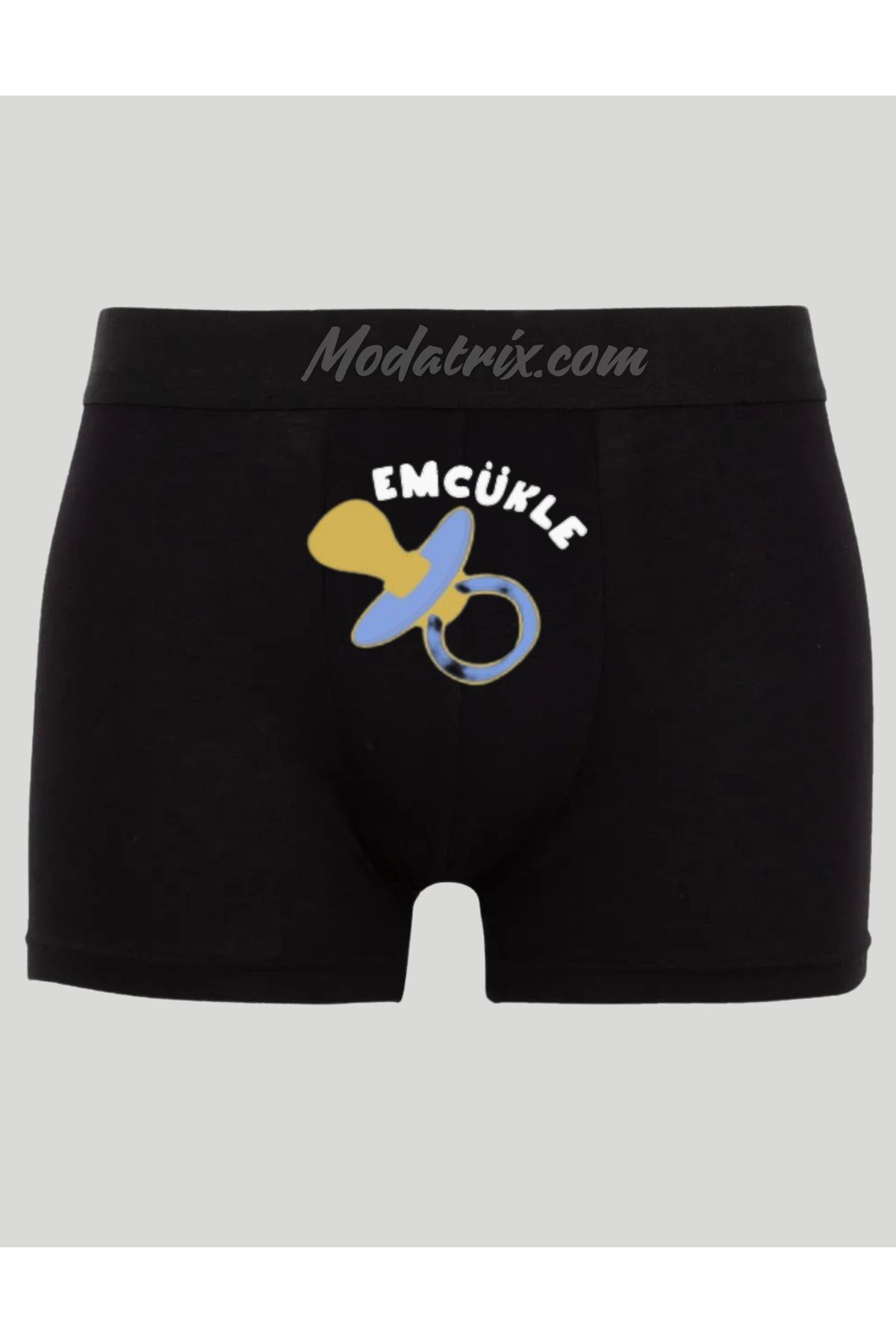 UNIQUE DESIGN Emcükle Baskılı Boxer