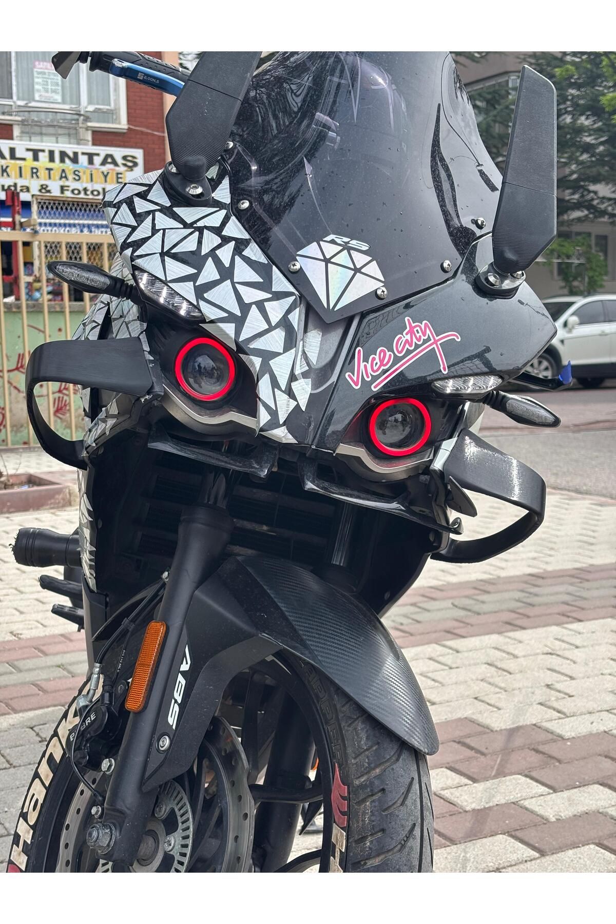 Store Pulsar RS200 Yan Kanat Winglet Spoiler – Parlak Siyah