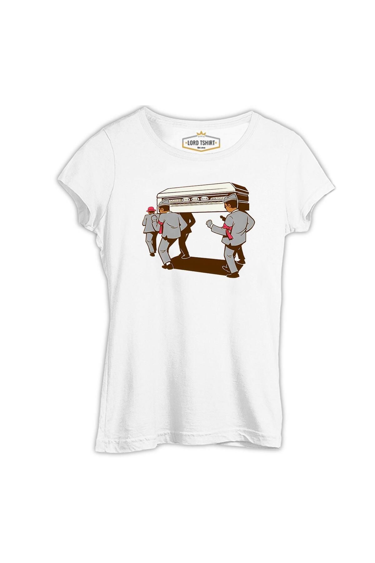 Lord T-Shirt Stay at Home - Dance II Beyaz Kadın Tshirt