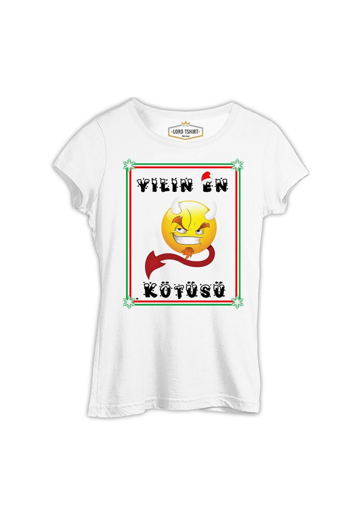 Lord T-Shirt Yılın En Kötüsü Beyaz Kadın Tshirt