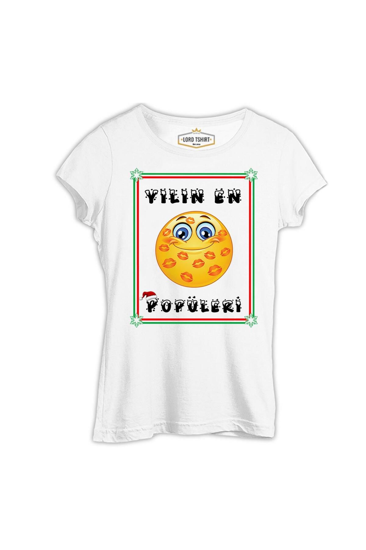 Lord T-Shirt Yılın En Popüleri Beyaz Kadın Tshirt