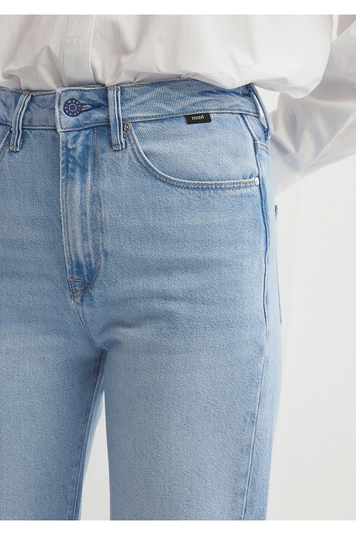 Mavi-Niebieskie jasnoniebieskie spodnie jeansowe Victoria Premium101072-86476 8