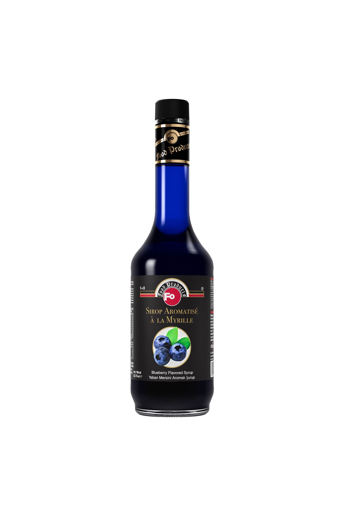 FO Yaban Mersini Aromalı Şurup 700 ml - Mavi