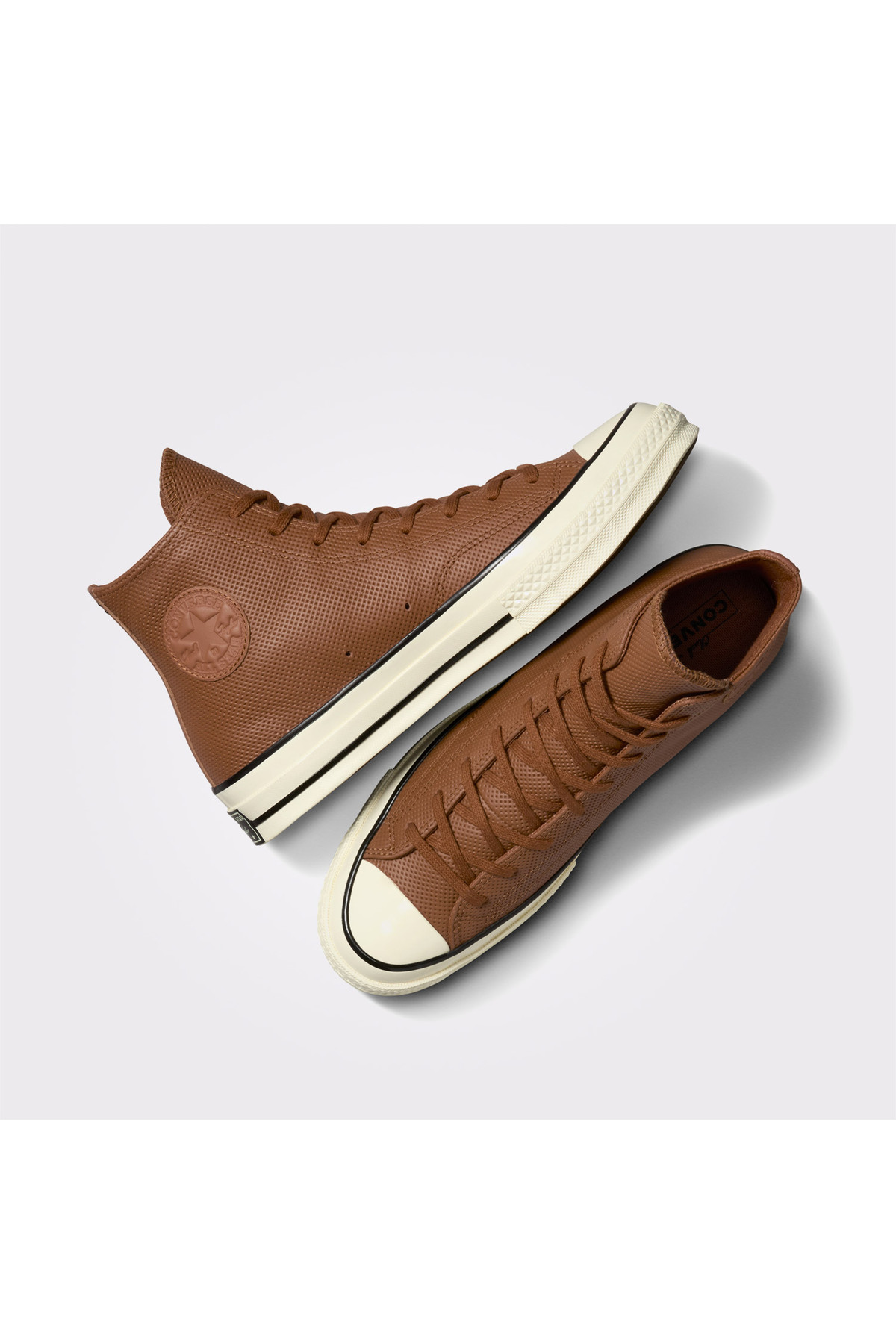 Converse Chuck 70 Unisex Kahverengi Deri Sneaker görsel 7