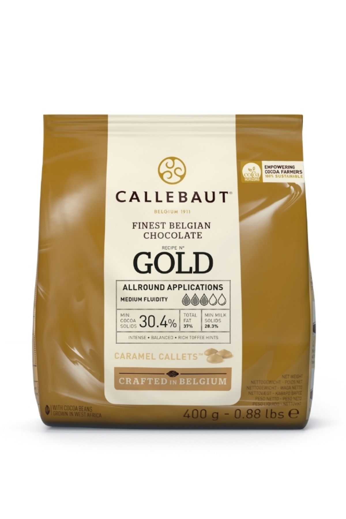 Callebaut Gold Karamel Kuvertür Drop Çikolata 400 gr