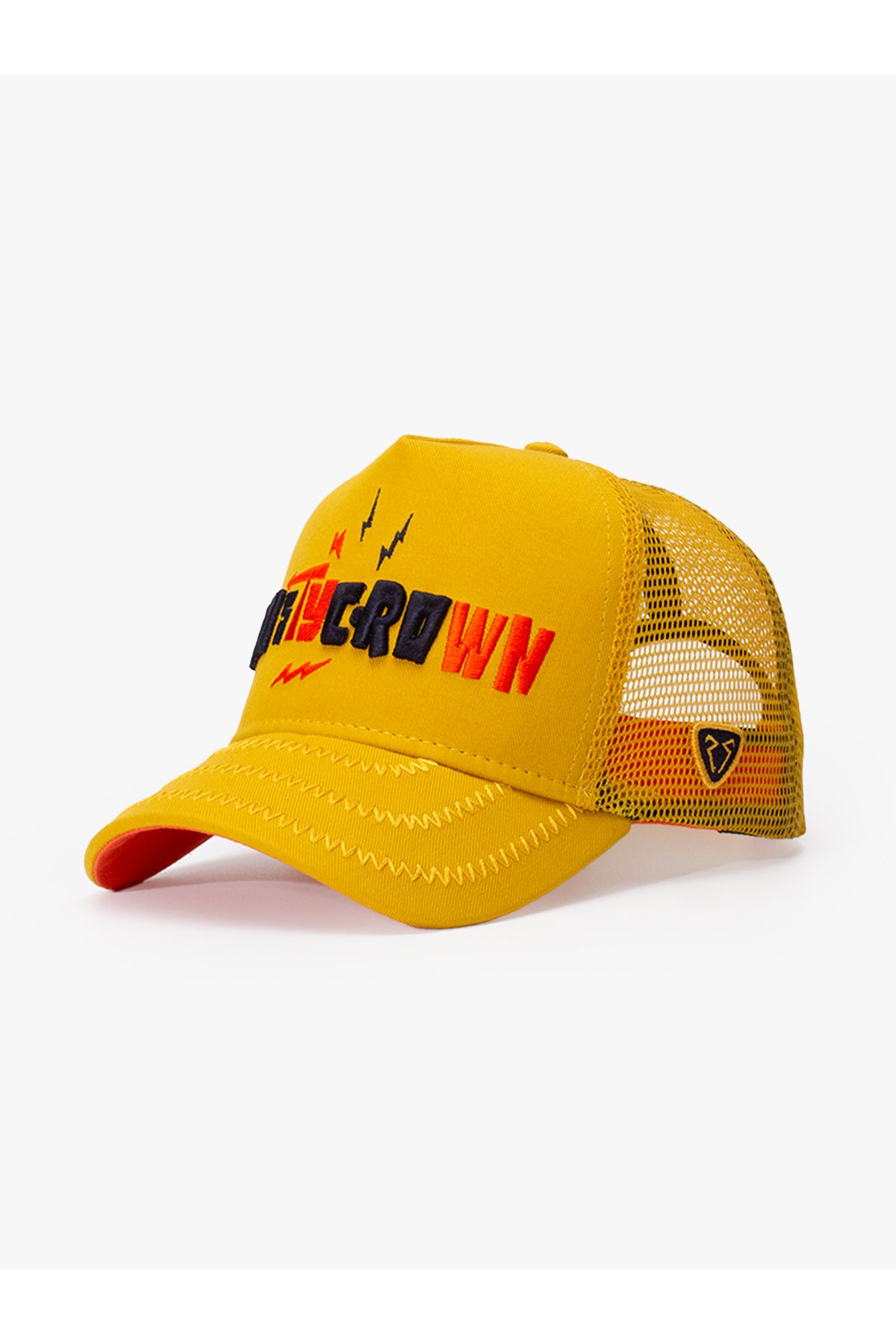 Rust&Rich Kadın Erkek Sarı Trucker Hat Urban Collection Rusty Crown